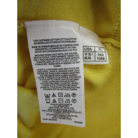 Brooks Brothers Sweater XL Pullover V-Neck Breathable Supima Cotton - Picture 9 of 10